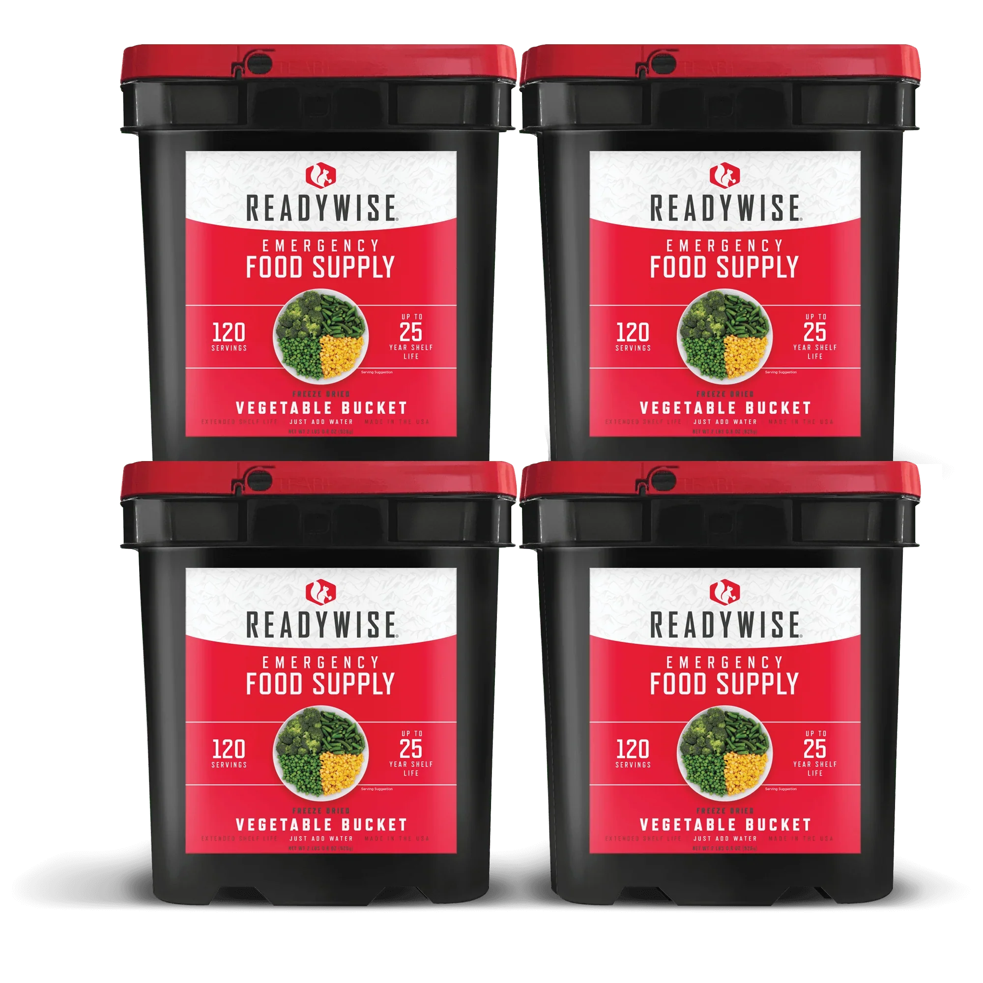 480 Serving Freeze Dried Vegetable Bundle