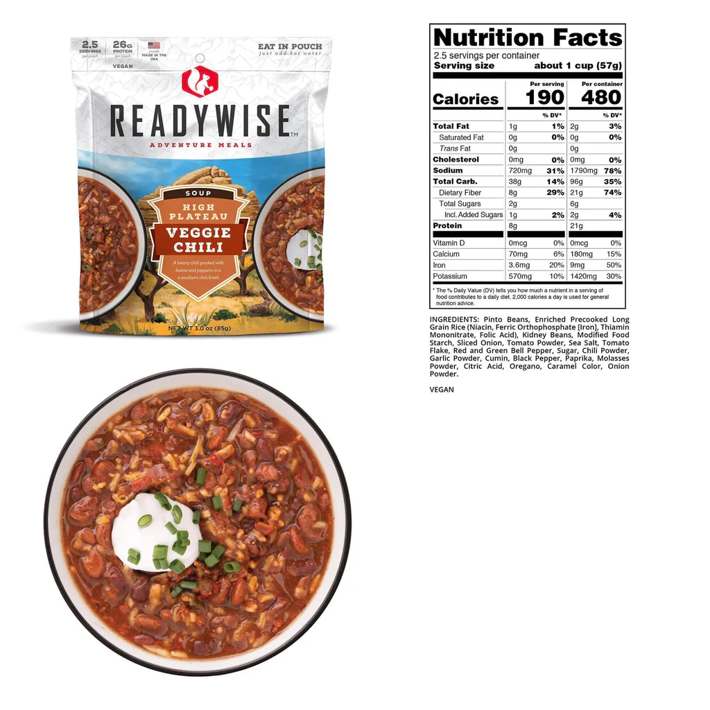High Plateau Veggie Chili Soup Case of 6 - Image 2