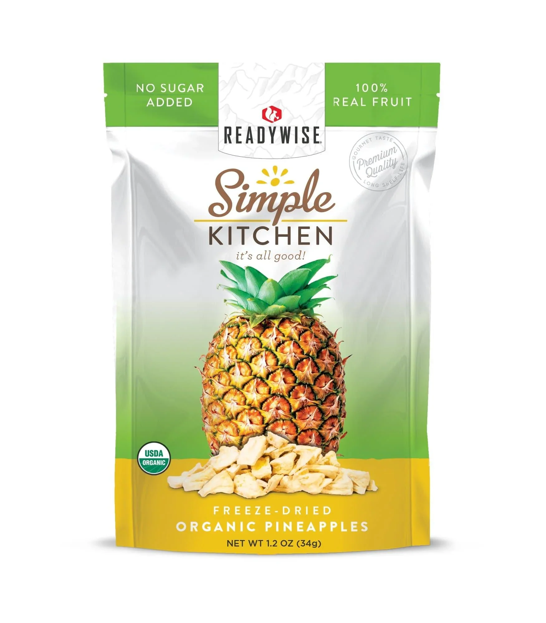 Simple Kitchen Organic Freeze-Dried Pineapples - 6 Pack