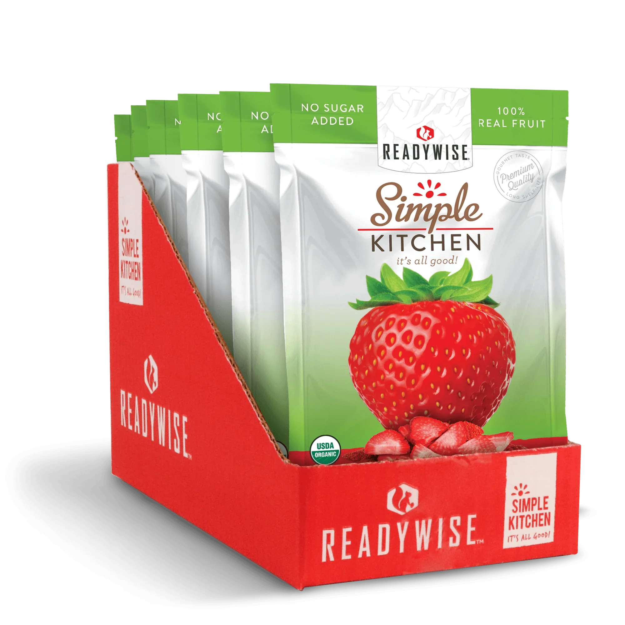 Simple Kitchen Organic Freeze-Dried Strawberries - 6 Pack - Image 3
