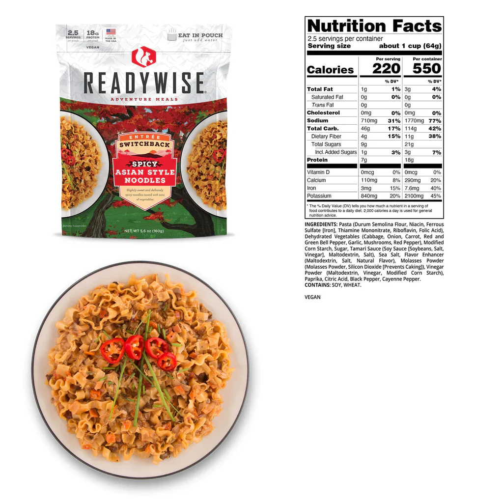 Switchback Spicy Asian Style Noodles Case of 6 - Image 2